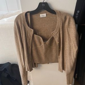 Wilfred Sicily Cropped Top & Cardigan Set